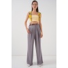 Kadın Yüksek Bel Palazzo Pantolon 30051 - Gri