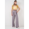 Kadın Yüksek Bel Palazzo Pantolon 30051 - Gri