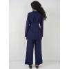 Kadın Kimono Pantolon Kumaş Takım 30054 - Lacivert