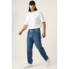 Erkek Rahat Kesim Baggy Jean Pantolon 30074 - Lacivert