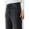 Erkek Rahat Kesim Baggy Jean Pantolon 30075 - Siyah