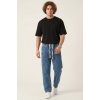 Erkek Rahat Kesim Baggy Jean Pantolon 30076 - İndigo