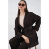 Kadın Kimono Pantolon İkili Takım 30078 - Kahverengi