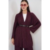 Kadın Kimono Pantolon İkili Takım 30078 - Bordo