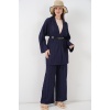Kadın Kimono Pantolon İkili Takım 30078 - Lacivert
