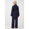 Kadın Kimono Pantolon İkili Takım 30078 - Lacivert