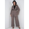Kadın Kimono Pantolon İkili Takım 30078 - Füme