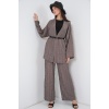 Kadın Kimono Pantolon İkili Takım 30078 - Füme