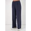 Kadın Beli Lastikli Bol Paça Pantolon 30087 - Lacivert