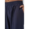 Kadın Beli Lastikli Bol Paça Pantolon 30087 - Lacivert