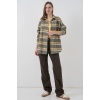 Kadın Ekose Desen Oversize Oduncu Gömlek 3854 E.Yeşil