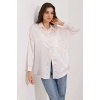 3985 Oversize Saten Gömlek - Bej
