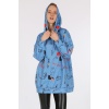 4289 Kapüşonlu Oversize Sweatshirt - İndigo