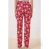 4323 Desenli Pijama Altı - Kırmızı