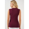 Kadın Kolsuz Body 4347 - Bordo