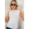 Kadın Kolsuz Body 4347 - Beyaz