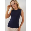 Kadın Kolsuz Body 4347 - Lacivert