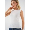 Kadın Kolsuz Body 4347 - Ekru