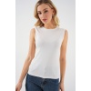 Kadın Kolsuz Body 4347 - Ekru
