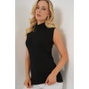Kadın Kolsuz Body 4348 - Siyah