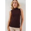 Kadın Kolsuz Body 4348 - Kahverengi