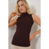 Kadın Kolsuz Body 4348 - Kahverengi