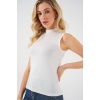Kadın Kolsuz Body 4348 - Ekru
