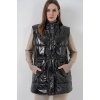 Kadın Parlak Şişme Yelek 5218 - Siyah