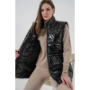 Kadın Parlak Şişme Yelek 5218 - Siyah