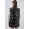 Kadın Parlak Şişme Yelek 5218 - Siyah