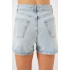 Kadın Kısa Kot Şort 5339 - Mavi