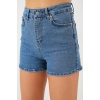 Kadın Kısa Kot Şort 5339 - Lacivert