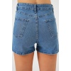 Kadın Kısa Kot Şort 5339 - Lacivert