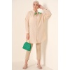 5845 Tesettür Tunik - Bej