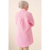 5845 Tesettür Tunik - Pembe