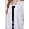 5862 Örme Kimono - Beyaz