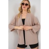 5862 Örme Kimono - Bej