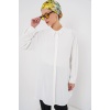 Kadın Uzun Gömlek Tunik 5945 - Beyaz