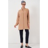 Kadın Uzun Gömlek Tunik 5945 - Bisküvi