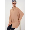 Kadın Uzun Gömlek Tunik 5945 - Bisküvi