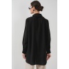 Fırfırlı Uzun Gömlek Tunik 5952 - Siyah