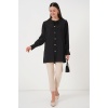 Kadın Bebe Yaka Uzun Tunik 5967 - Siyah