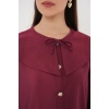 Kadın Bebe Yaka Uzun Tunik 5967 - Bordo