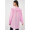 Kadın Bebe Yaka Uzun Tunik 5967 - Pembe