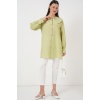 Kadın Bebe Yaka Uzun Tunik 5967 - E.Yeşil