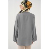 Keten Tesettür Kimono 5968 - Gri