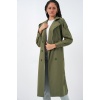 Kadın Kruvaze Yaka Trençkot 5978 - Haki