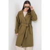 Kadın Kruvaze Yaka Trençkot 5987 - Haki