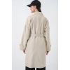 Kadın Kruvaze Yaka Trençkot 5987 - Bej