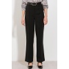 Kadın Siyah Yüksek Bel Kumaş Pantolon 6584
